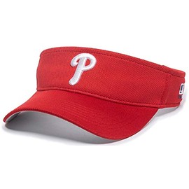 Outdoor Cap Philadelphia Phillies Visor Adult Size Red