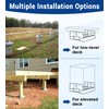 vikofan 4 PCS 6x6 Post Base for Concrete, Heavy-Duty Electro-Galvanized