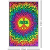 Scorpio Posters Psychedelic Peace - Flocked - Blacklight Poster -