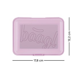 Baagl Children's Lunch Box for School – Lunch Box for Girls, Boys, Nursery – Lunch Box, Snack Box (Lavender)