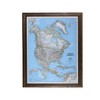 Push Pin Travel Maps Classic North America with Solid wood