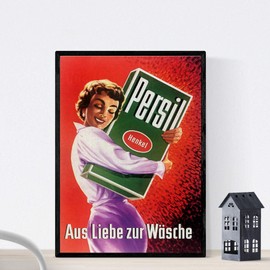 Nacnic Vintage Poster Persil ad Vintage 50s A4 Size