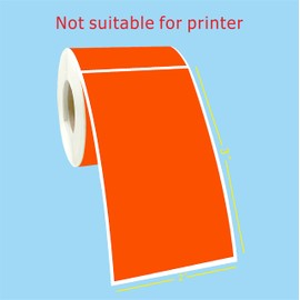 PARLAIM 3" x 5" Rectangle Color Coding Labels,250 per Dispenser Box Roll Square Label Inventory Stickers(Fluorescent Red)