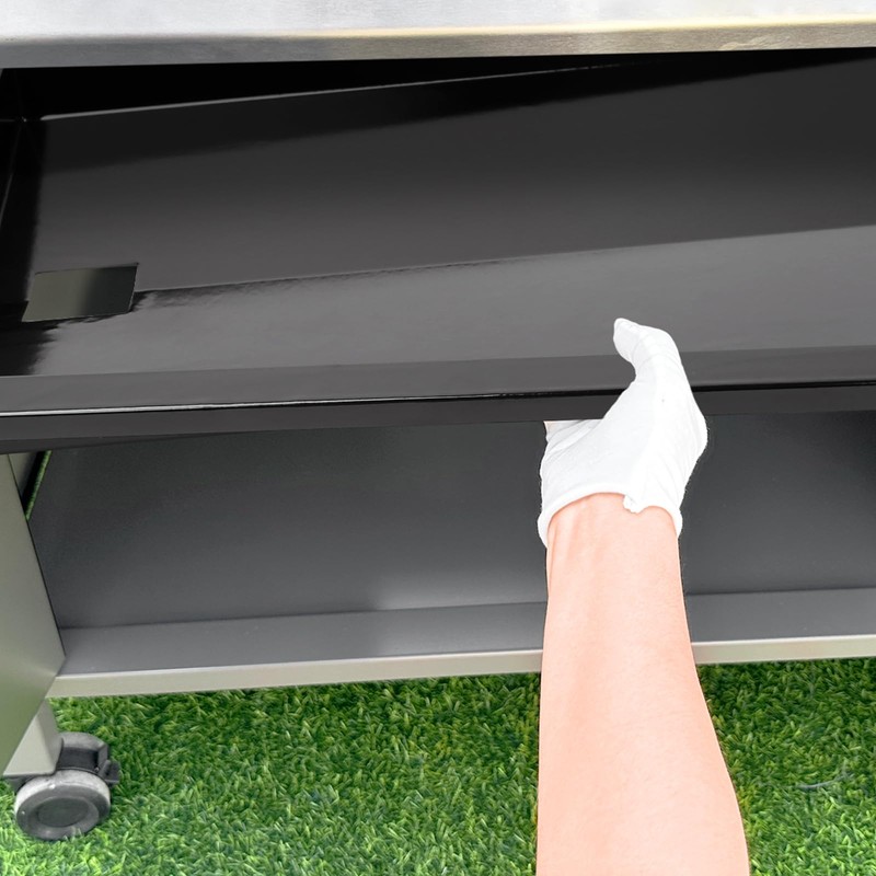QuliMetal Grease Tray with Catch Pan for Weber Genesis 300