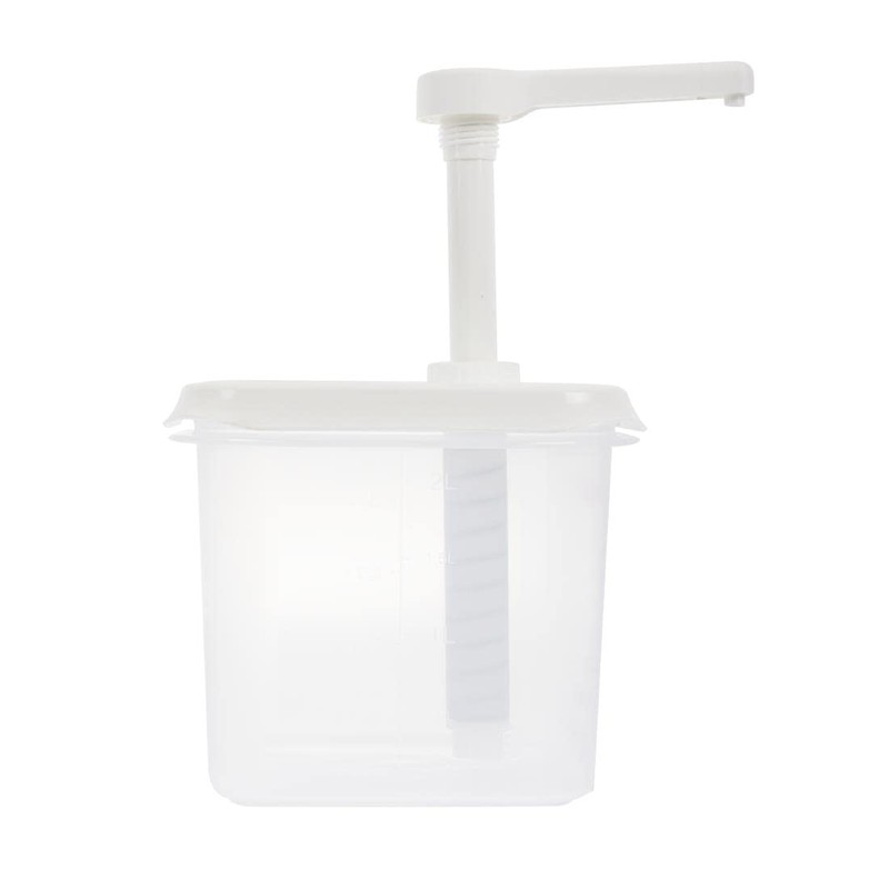 Araven RVN013 Sauce Dispenser Gn 1/6 Transparent 2.6Ltr Dishwasher Safe