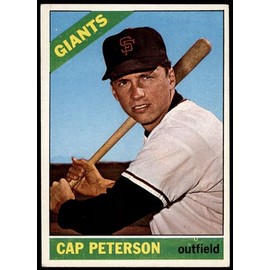 1966 Topps # 349 Cap Peterson San Francisco Giants (Baseball Card) VG/EX Giants