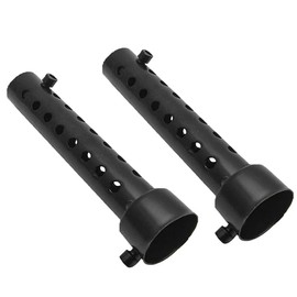 2 x 60 mm universal motorcycle exhaust silencer motorcycle can set exhaust silencer baffle (black)