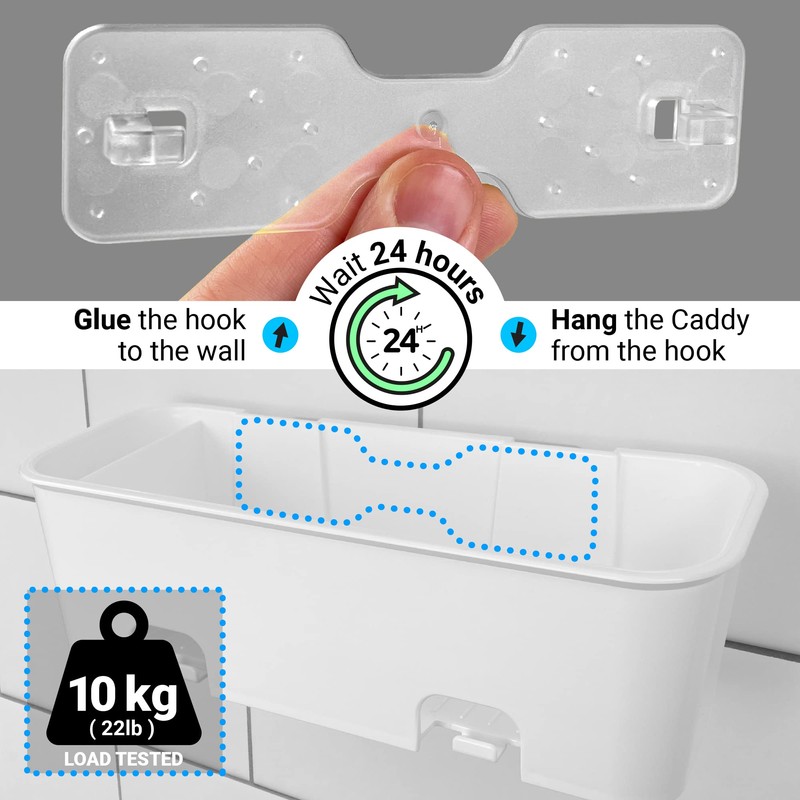 S.B.Weston Shower Caddy - Rust Proof, No-Drilling, No Suction Cups