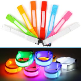 Meleager LED Bracelets, LED Glow Bracelets, Light Bracelet, Adult Children, Light Strip, Jogging Light Bracelet, Flashing Bracelets for Concerts, Festivals, Sports, Parties, Night