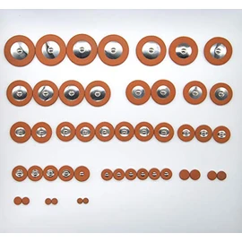 47 Soundman® Pads for Alto Saxophone Lambskin Universal Upholstery Set Saxophone Cushion Leather from Lamb Saxophones Metal Resonators