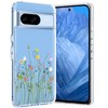 Unov Compatible with Pixel 8a Case Clear with Design Soft