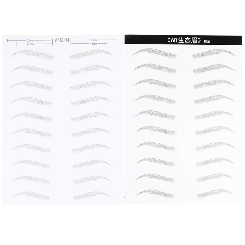 Mikinona 3sets Realistic Eyebrow Tattoo Sticker Artificial Eyebrows Perfect Grooming