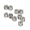 10pcs Reducing Nut, Self Tapping Thread Insert Female M5x0.8mm Male