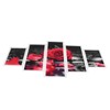 5Pcs Wall Art Painting Set Romantic Red Rose Frameless Painting