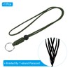 PATIKIL Paracord Lanyard with Keyring 18 Inch, Necklace Keychain Cord