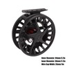 Fly Fishing Reel with Release Black Aluminium Alloy Large Line