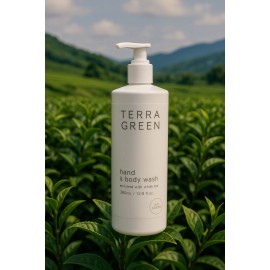Terra Green Hand & Body Wash – Luxury White Tea – 12.8 fl oz (380 mL)
