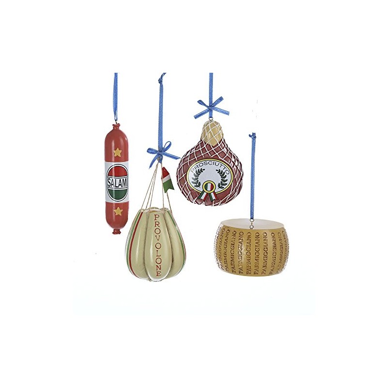 Kurt Adler 2.5"-3.75" Deli Food Ornaments, Set of 4