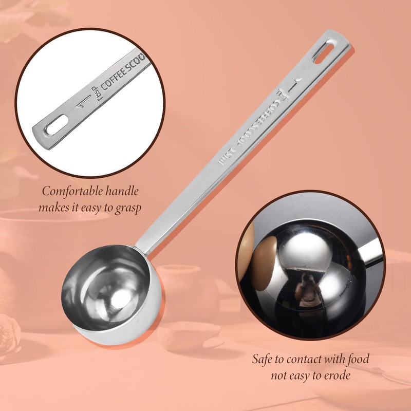 2 Pcs Tablespoon Measuring Spoon,15ml Coffee Spoon Long Handle Table