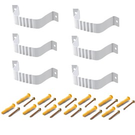 VYH Downspout Adapter Gutter Downspout Strap 2x3 Leader Strap 2x3 6pcs (White)