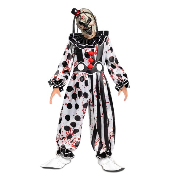 Spooktacular Creations Boys Clown Costume, Killer Clown Costume, Horror Slasher Clown Costume for Halloween Dress Up Party, Role Play, Cosplay Theme Party-S
