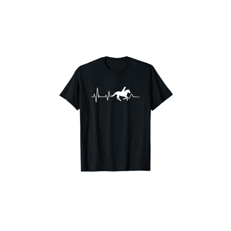 Cavalli Battito Cardiaco Cavallo Equitazione Regalo Cavallo Maglietta