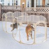 Cold Resistant Cat Playpen PVC Dog Playpen - 90''Portable &