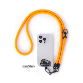 Project-cb Smartphone Strap Holder x 2 Neck Shoulder Crossbody Extra Thick Cell Phone Strap Outdoors Fall Prevention, orange, 120
