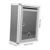 MAGICLULU 1set Hanging Wall Mailbox with Lock Multi-functional Suggestion Box