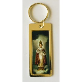 Metal Gold Keychain Keyring Christian Catholic Religious/Infa