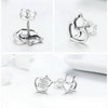 PAHALA 925 Sterling Silver Cute Cat Stud Earrings