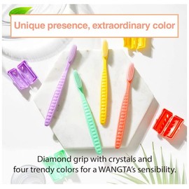 Samjung Wangta Soft Toothbrush, 10 Pack (Pastel White) – Best Manual Toothbrush for Maximum, Efficient Cleaning and Sensitive Gums and Teeth
