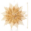 com-four® Straw Star Set - Natural Christmas Tree Hanging Decorations