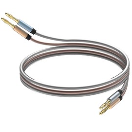 baolongking Hi-Fi Speaker Cable, Pure Copper, Banana Plug, Lead Cable (1m)