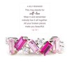 Nobody Has It All Together Pink Band Ring, S925 Plated