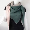 Gloop Women's Scarf XXL Knitted Triangle Scarf Cotton Triangular Scarf