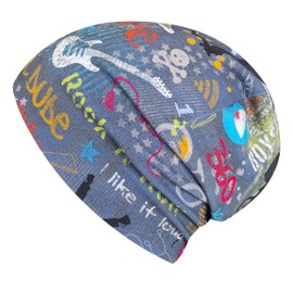 Wollhuhn Boys/Girls Shorties Beanie/Beanie Hat/Knitted Hat/Children's Hat Comfortable Many Designs Jersey Double Layer Lined Transitional Periods (Eco Fabrics/Organic) 2024202401, Cool Stuff Denim