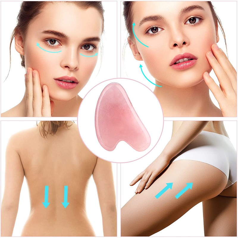 Gua Sha, jade roll, jade rose, natural stone gua sha,