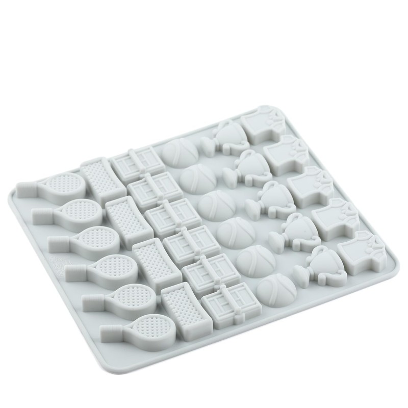 32 Cavity Tennis Sports Silicone Candy Molds Trophy Cup Ball