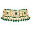 Aheli Traditional Gold Plated Kundan Choker Necklace Chandbali Earring &