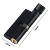 IUSOT 70mm Black European Cylinder Lock, High Security Brass Core,