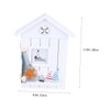 jojofuny 1Pc Wooden House Key Holder Wall Mounted Key Box