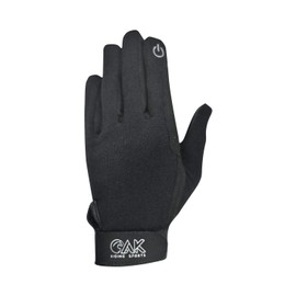 AK Ever Last Micro Suede all season Horse Riding Glove (Black, M)
