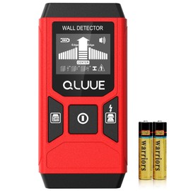QLUUE Cable Finder Locator 5 in 1 Multifunctional Stud Detector with LCD Display and Acoustic Alarm for Finding Power Lines, Wooden Beams, Metal Pipes etc