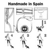 Dog Leash, Hands-Free, Adjustable, Handmade in Spain, for Small, Medium