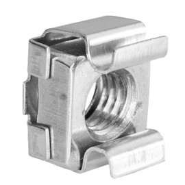 Techtanium® Cage Nuts [for Sheet Thickness 1.7 mm to 2.7 mm] M6 Made of A2 Stainless Steel (Pack of 20) | Box Nuts | Insert Nuts | Sheet Nuts