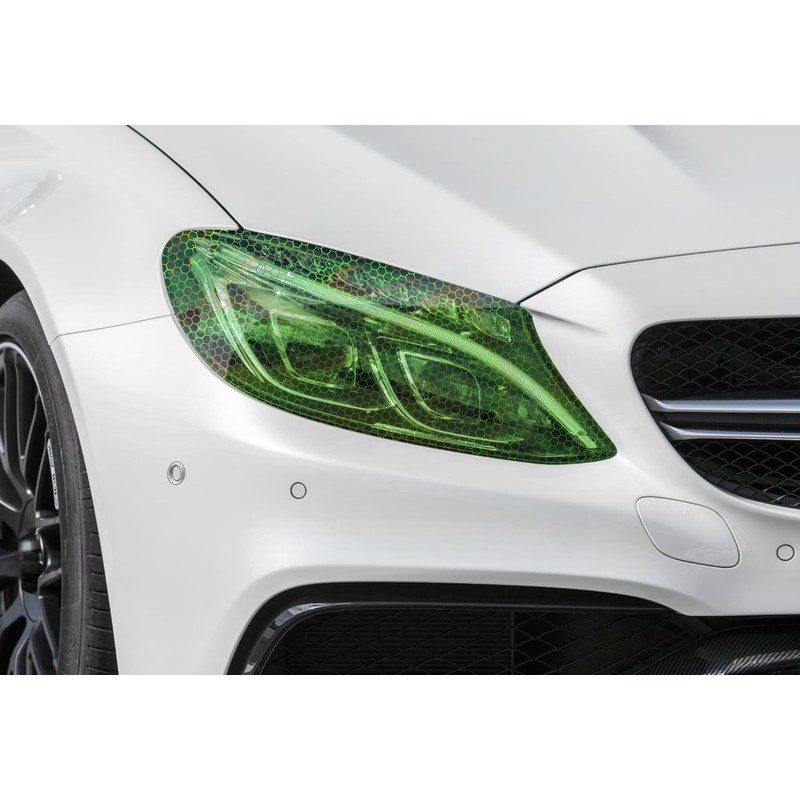 12"x120" Hex Holographic Headlight Tint Gloss Emerald Green Taillight Fog