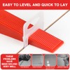 Lvjkes 100 Pieces Tile Wedges, Plastic Tile Levelling System for