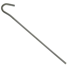 W4 Steel Tent Pegs - Silver, 9 Inch