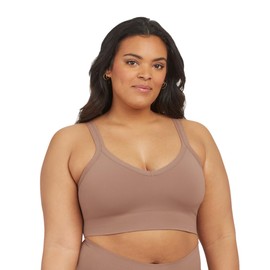 Spanx Ecocare Women's Everyday Shaping Long Bralette, Café Au Lait
